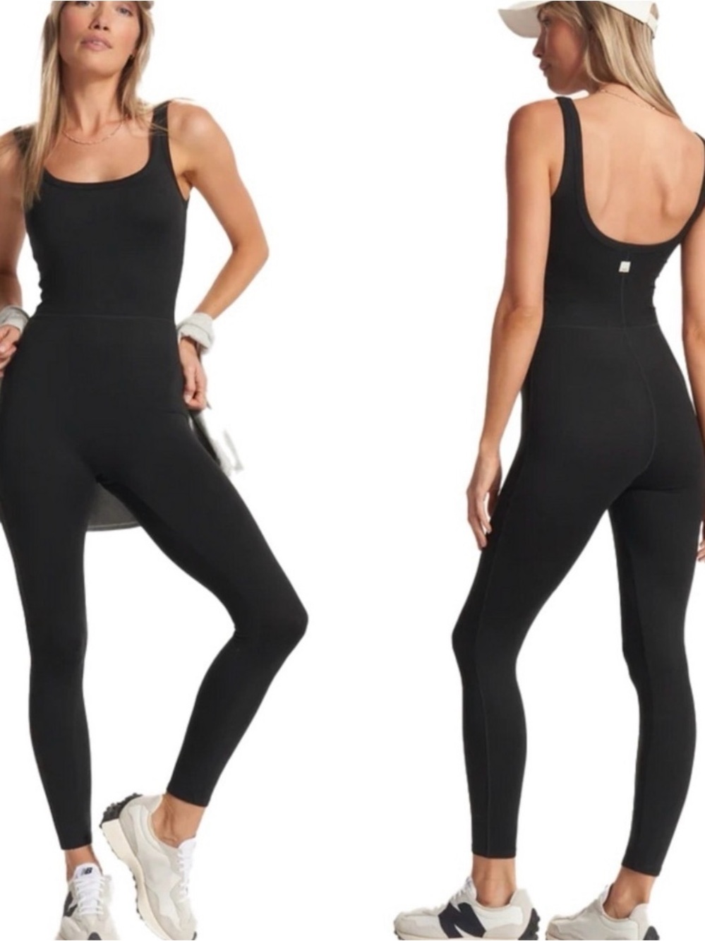 NWT Vuori Halo Essential Jumpsuit Black Heather XL